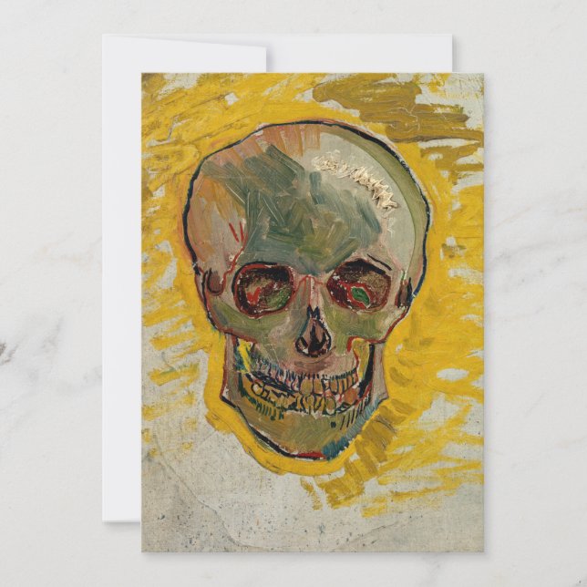 Vincent van Gogh - Skull 1887 #2 Inbjudningar (Framsida)