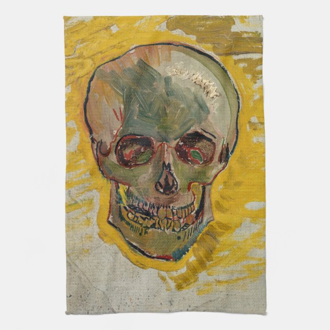 Vincent van Gogh - Skull 1887 #2 Kökshandduk (Vertikal)