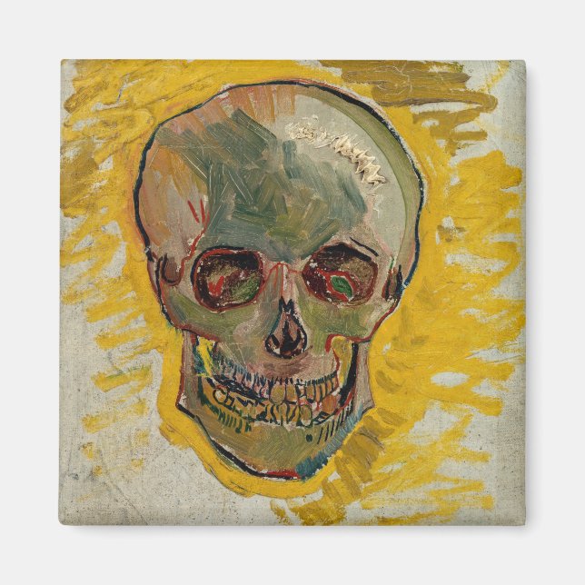 Vincent van Gogh - Skull 1887 #2 Magnet (Framsidan)