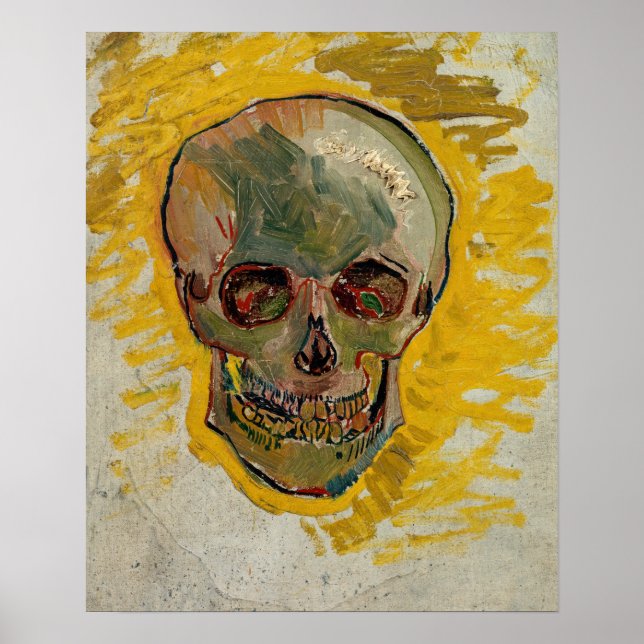 Vincent van Gogh - Skull 1887 #2 Poster (Framsidan)