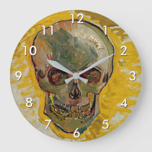 Vincent van Gogh - Skull 1887 #2 Stor Klocka
