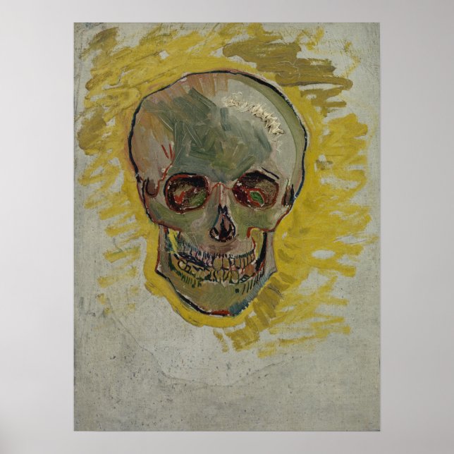 Vincent van Gogh Skull GalleryHD Fine Art Poster (Framsidan)