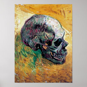 Vincent Van Gogh - Skull in Profile - Fine Art Poster