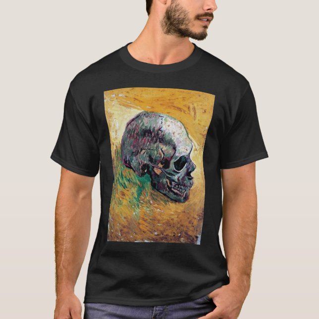 Vincent Van Gogh - Skull in Profile - Fine Art T Shirt (Framsida)