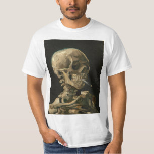 Vincent Van Gogh - Skull med bränd cigarett T Shirt