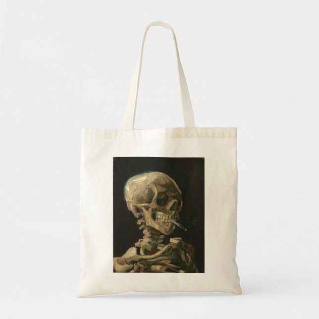 Vincent Van Gogh - Skull med bränd cigarett Tygkasse (Framsidan)