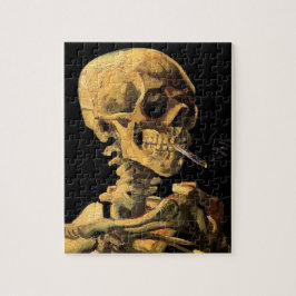 Vincent Van Gogh - Skull med brinnande cigarett Pussel
