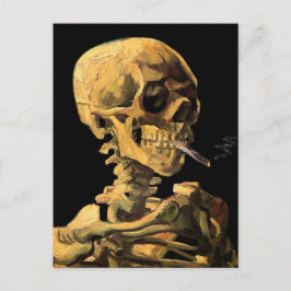 Vincent Van Gogh - Skull med brinnande cigarett Vykort
