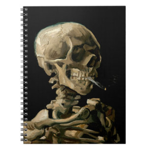 Vincent van Gogh - Skull med Burning Cigarette Anteckningsbok