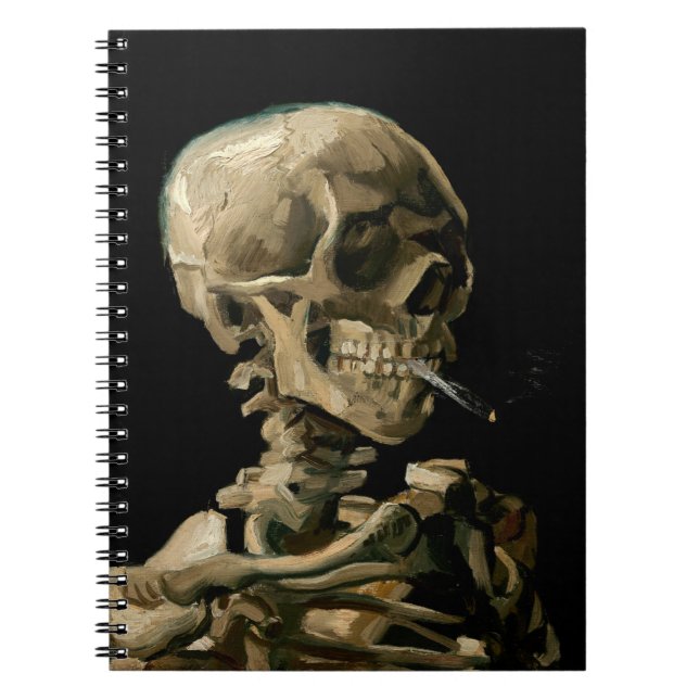 Vincent van Gogh - Skull med Burning Cigarette Anteckningsbok (Framsidan)