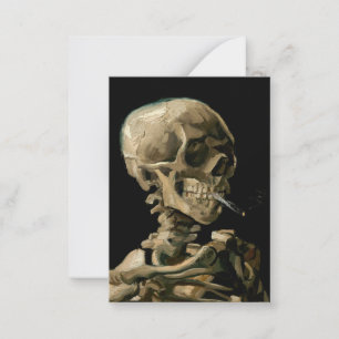 Vincent van Gogh - Skull med Burning Cigarette Anteckningskort