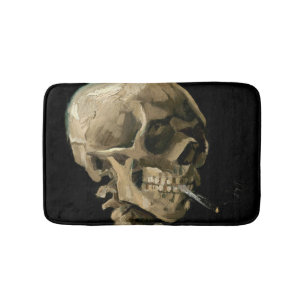 Vincent van Gogh - Skull med Burning Cigarette Badrumsmatta