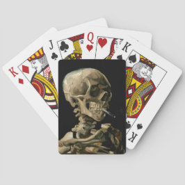 Vincent van Gogh - Skull med Burning Cigarette Casinokort