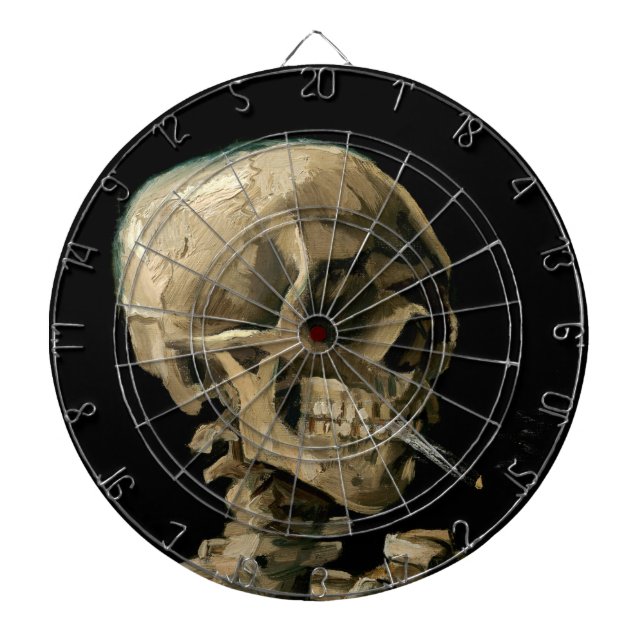 Vincent van Gogh - Skull med Burning Cigarette Darttavla (Framsidan)