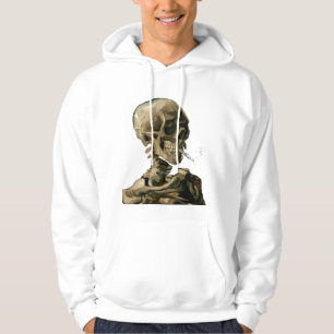 Vincent van Gogh - Skull med Burning Cigarette Hoodie