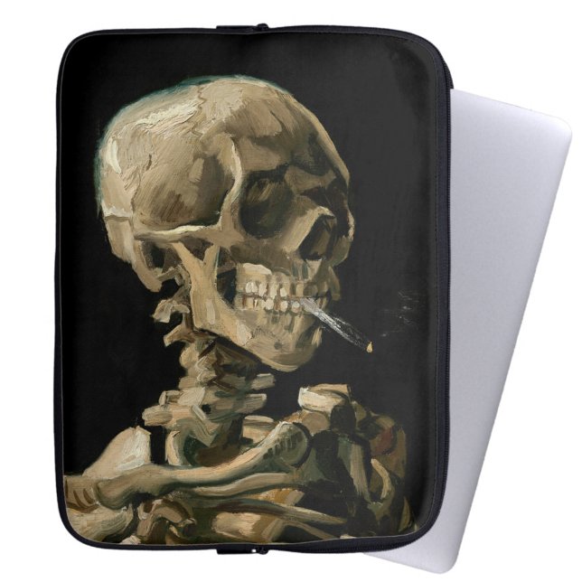 Vincent van Gogh - Skull med Burning Cigarette Laptop Fodral (Skapare uppladdad)