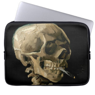 Vincent van Gogh - Skull med Burning Cigarette Laptop Fodral