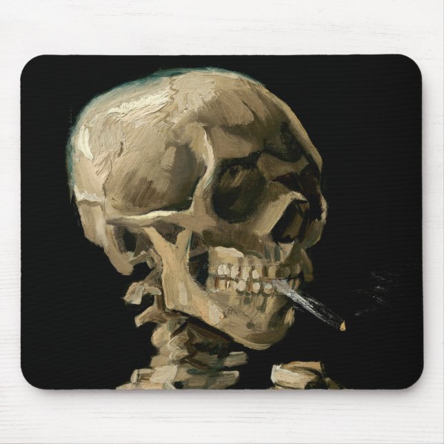Vincent van Gogh - Skull med Burning Cigarette Musmatta (Framsidan)