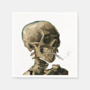 Vincent van Gogh - Skull med Burning Cigarette Pappersservett