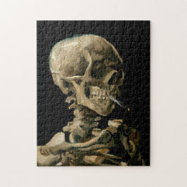 Vincent van Gogh - Skull med Burning Cigarette Pussel