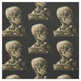 Vincent van Gogh - Skull med Burning Cigarette Tyg