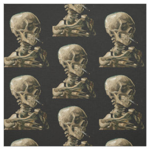 Vincent van Gogh - Skull med Burning Cigarette Tyg