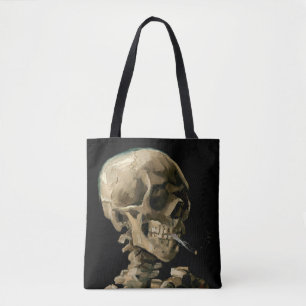 Vincent van Gogh - Skull med Burning Cigarette Tygkasse