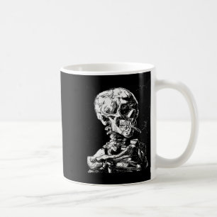 Vincent Van Gogh Skull med Cigarette Skeleton Hal Kaffemugg