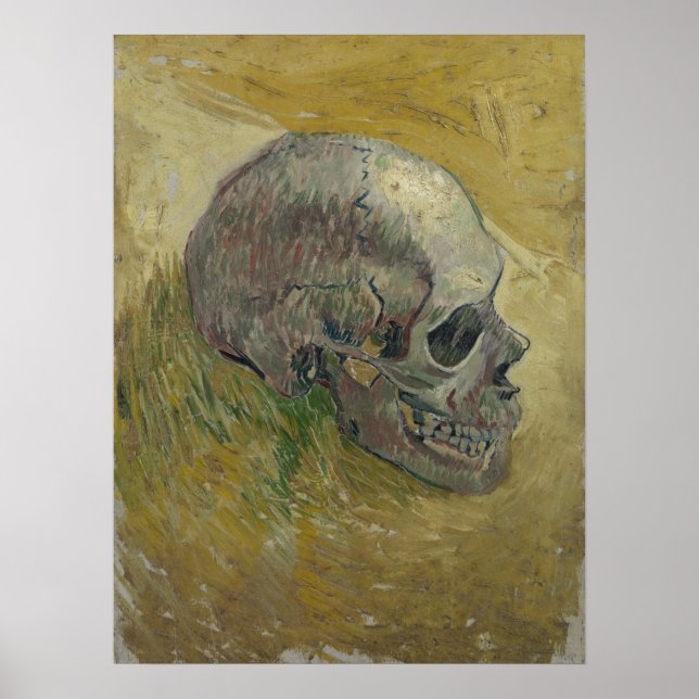 Vincent van Gogh Skull Profile GalleryHD Fine Art Poster (Framsidan)