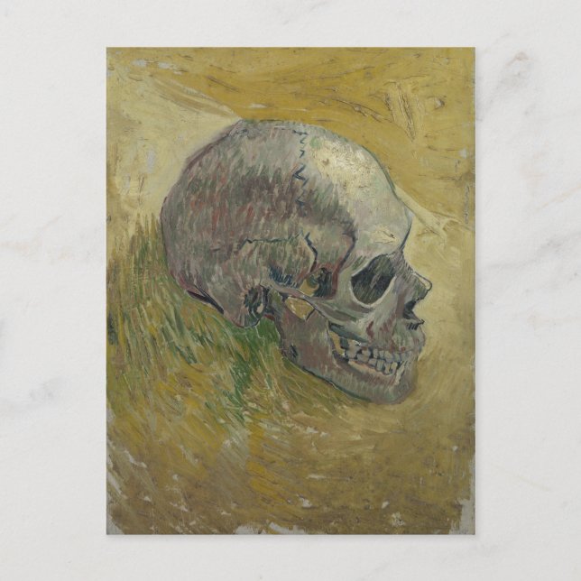 Vincent van Gogh Skull Profile GalleryHD Fine Art Vykort (Framsida)