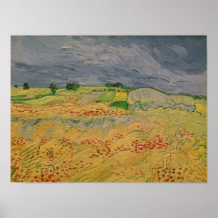 Vincent Van Gogh slätt på Auvers, 1890 Poster