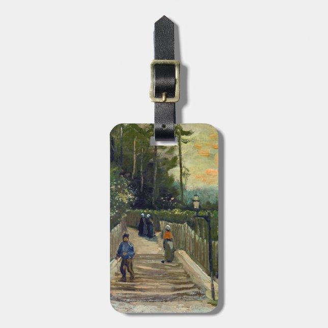 Vincent van Gogh - Sloping Väg i Montmartre Bagagebricka (Vertikal Framsida)