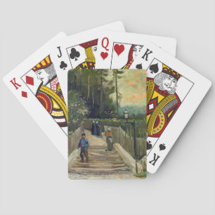 Vincent van Gogh - Sloping Väg i Montmartre Casinokort
