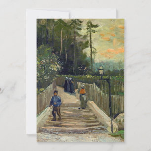 Vincent van Gogh - Sloping Väg i Montmartre Inbjudningar