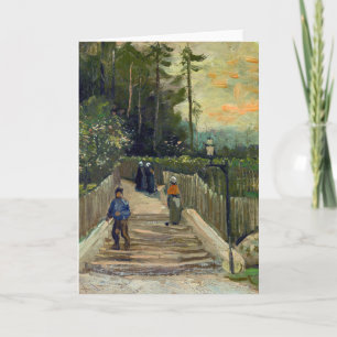 Vincent van Gogh - Sloping Väg i Montmartre Kort