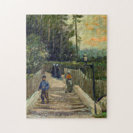 Vincent van Gogh - Sloping Väg i Montmartre Pussel