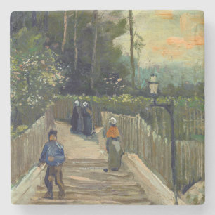 Vincent van Gogh - Sloping Väg i Montmartre Stenunderlägg