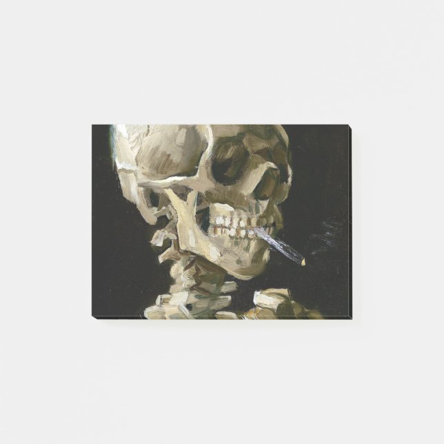 Vincent van Gogh Smoking Skeleton Post-it Block (Framsida)