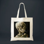 Vincent van Gogh Smoking Skeleton Tygkasse<br><div class="desc">Rökning Skeleton målad av Vincent van Gogh 1886.</div>