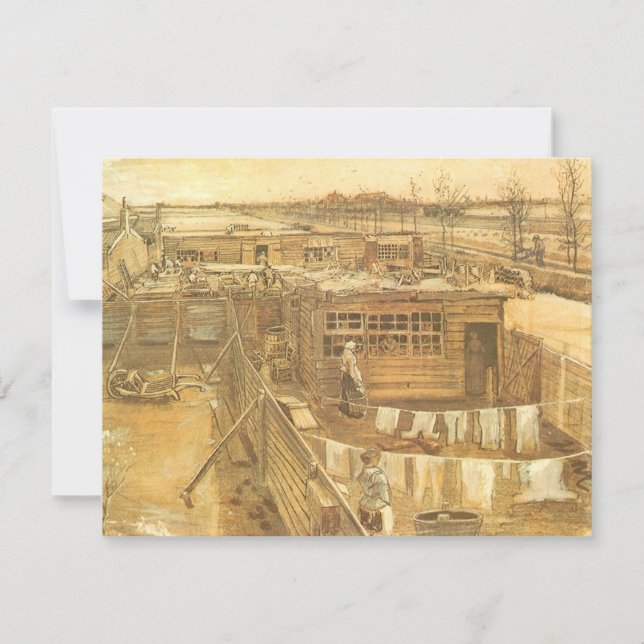 Vincent van Gogh - Snimmarens gård och tvätt (Framsida)