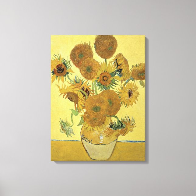 Vincent van Gogh | Solblommor, 1888 Canvastryck (Framsida)