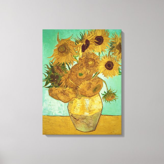 Vincent van Gogh | Solblommor, 1888 Canvastryck (Framsida)