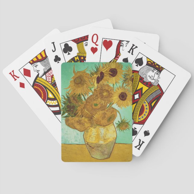 Vincent van Gogh | Solblommor, 1888 Casinokort (Baksidan)