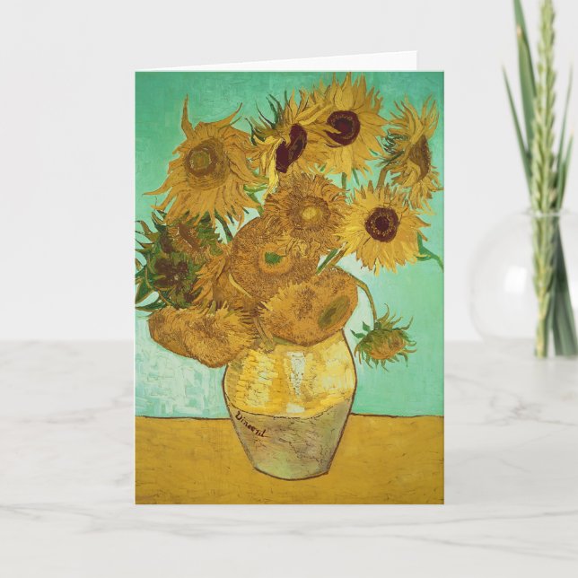 Vincent van Gogh | Solblommor, 1888 Kort (Framsida)