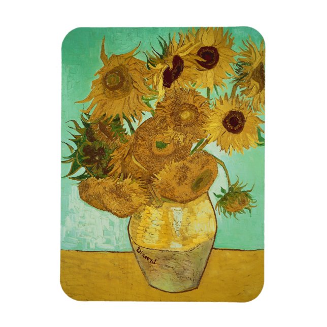 Vincent van Gogh | Solblommor, 1888 Magnet (Vertikal)
