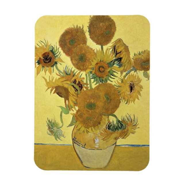 Vincent van Gogh | Solblommor, 1888 Magnet (Vertikal)