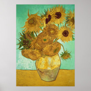 Vincent van Gogh   Solblommor, 1888 Poster