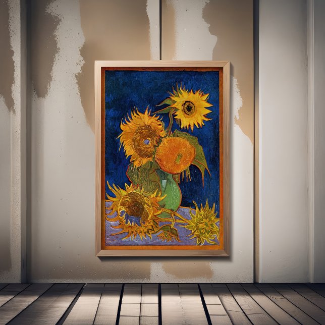 Vincent Van Gogh - Solblommor, andra versionen Poster (Skapare uppladdad)