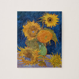Vincent Van Gogh - Solblommor, andra versionen Pussel