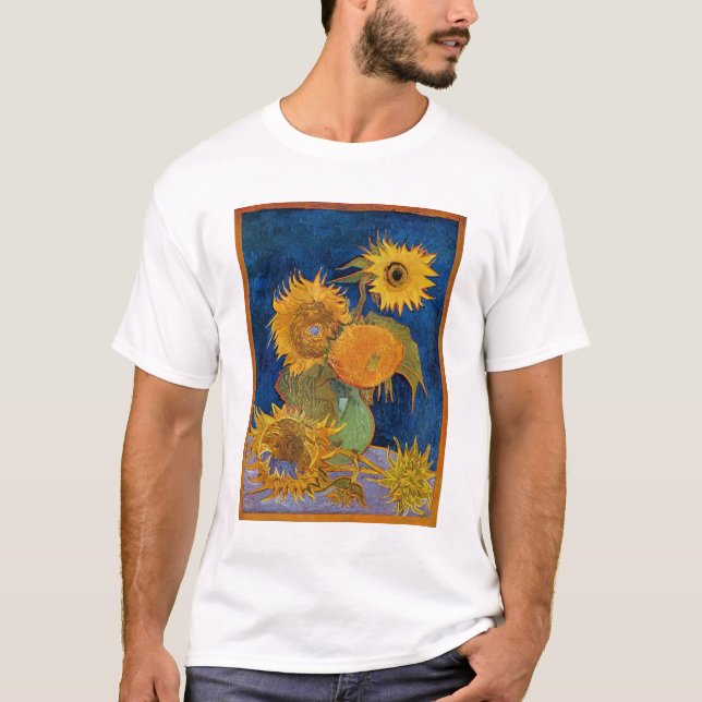 Vincent Van Gogh - Solblommor, andra versionen T Shirt (Framsida)